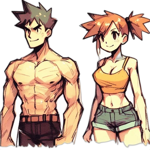 concept art, anime, watercolor, pixel art transparent PNG cut-out