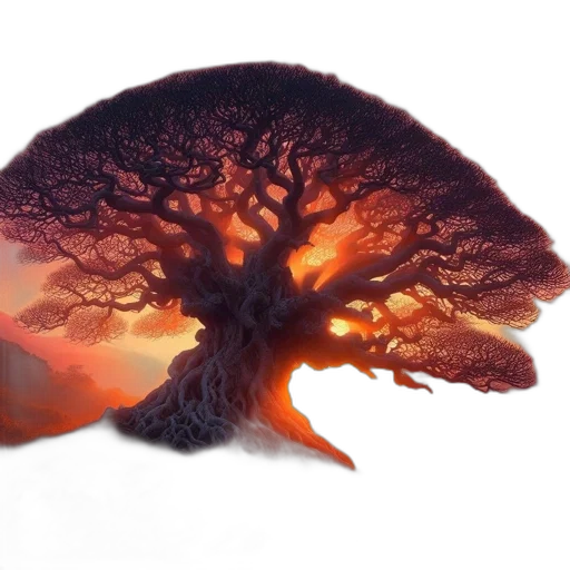 tree, hair, creature, crown transparent PNG cut-out