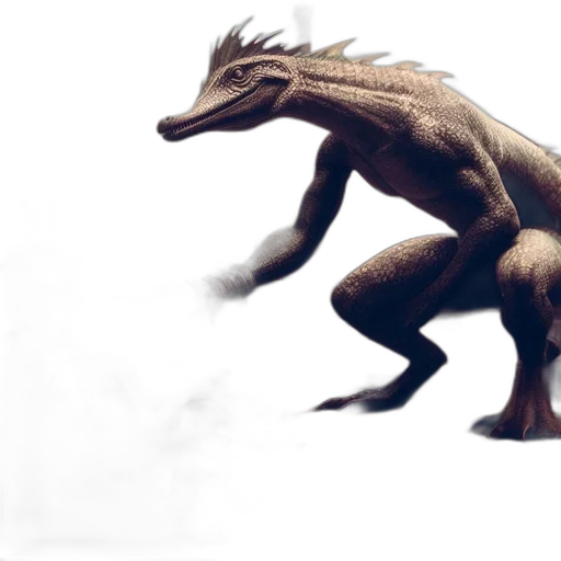 dragon, creature, animal, staff transparent PNG cut-out