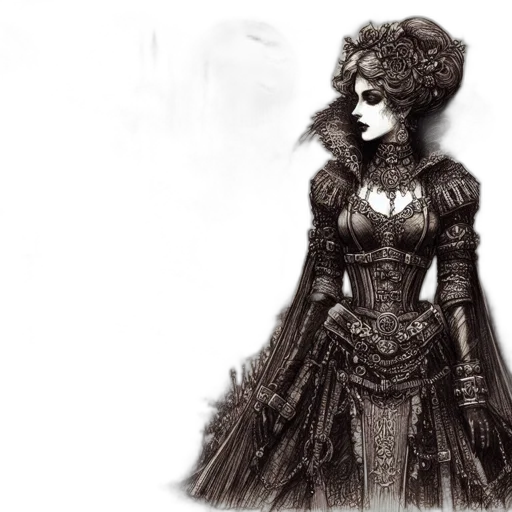 dress, mask, crown, fantasy art transparent PNG cut-out