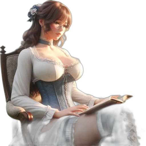dress, fantasy art, photorealistic, concept art transparent PNG cut-out