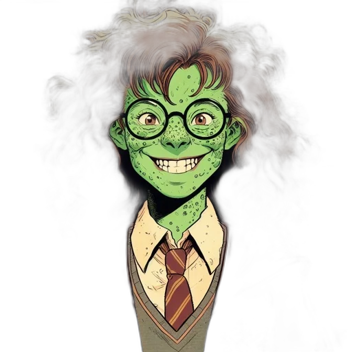 staff, mask, creature, hair transparent PNG cut-out