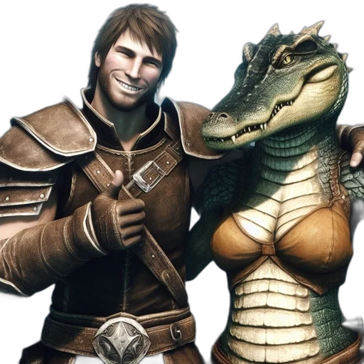 dragon, fantasy art, concept art, man transparent PNG cut-out