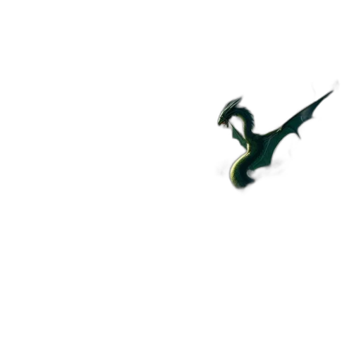 dragon, staff, animal, weapon transparent PNG cut-out