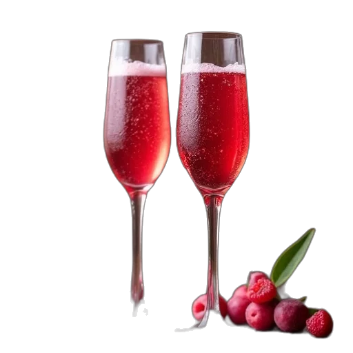 food, couple, flutes, cranberry transparent PNG cut-out
