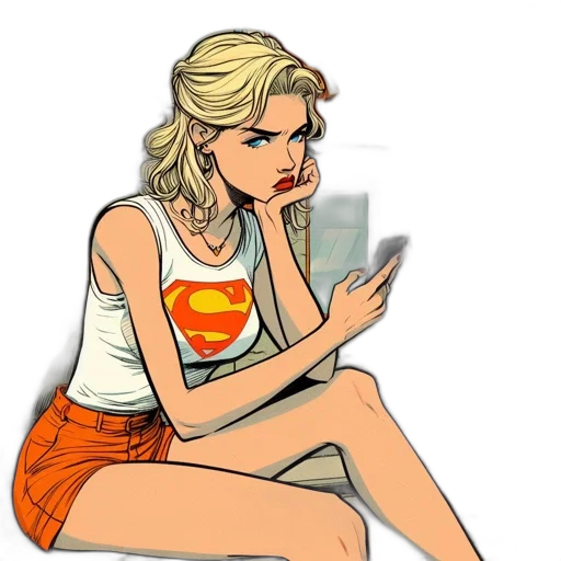 comic book art, cartoon, concept art, pixel art transparent PNG cut-out