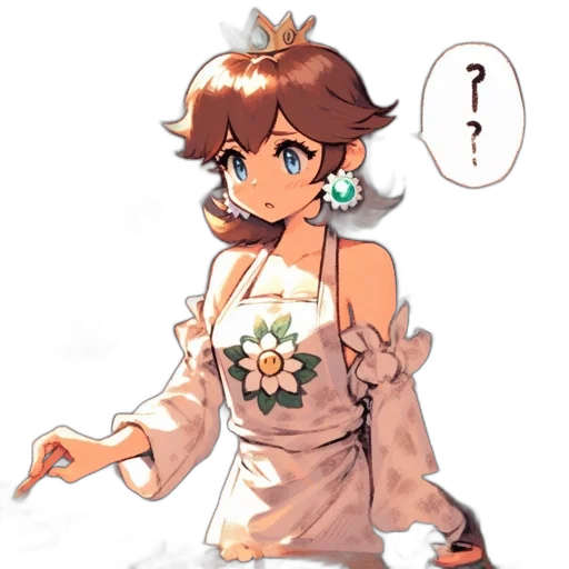 dress, jewelry, crown, staff transparent PNG cut-out