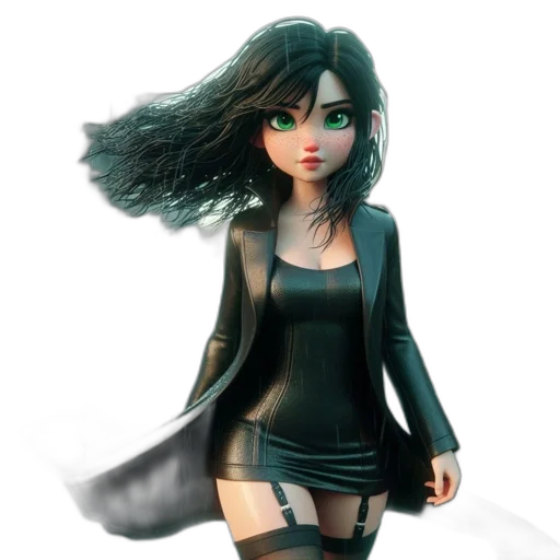 dress, 3d render, concept art, fantasy art transparent PNG cut-out
