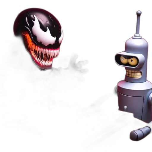 robot, concept art, 3d render, pixel art transparent PNG cut-out