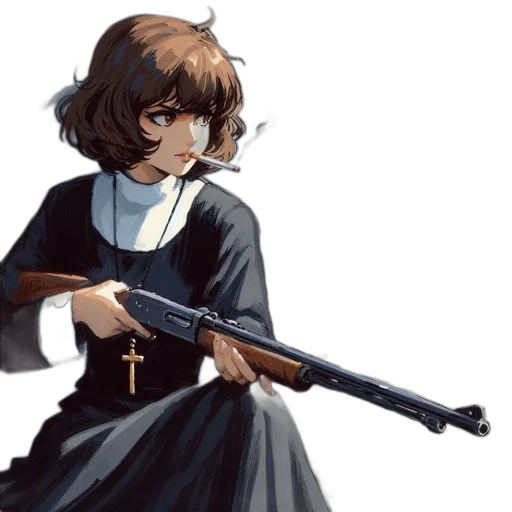 weapon, staff, dress, sword transparent PNG cut-out