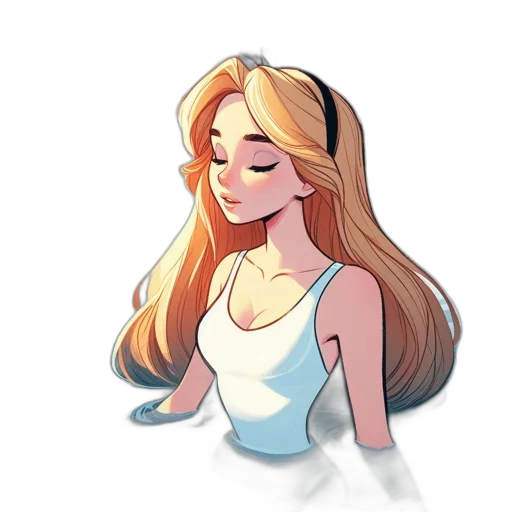 dress, face, hair, crown transparent PNG cut-out