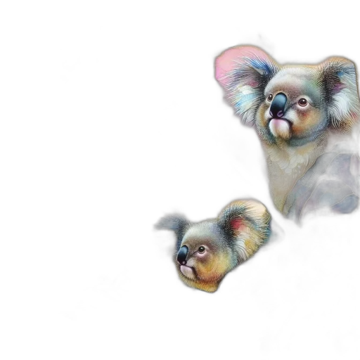 animal, creature, watercolor, photorealistic transparent PNG cut-out