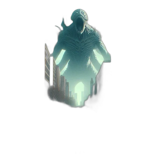 creature, mask, robot, staff transparent PNG cut-out