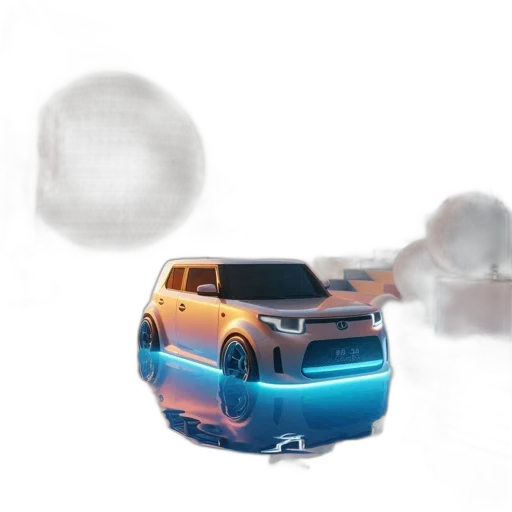 car, robot, 3d render, concept art transparent PNG cut-out