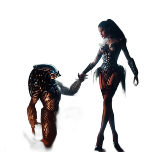 robot, weapon, jewelry, dress transparent PNG cut-out
