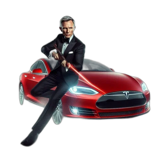 car, concept art, photorealistic, cartoon transparent PNG cut-out