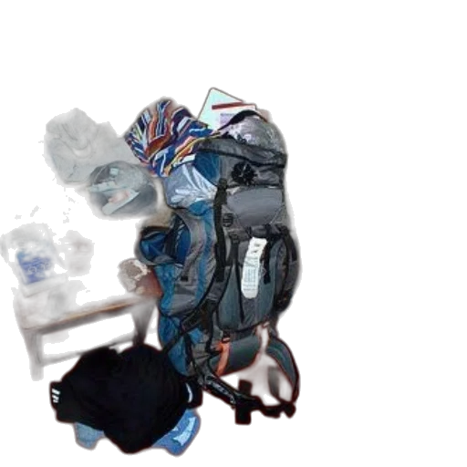 robot, jacket, staff, mask transparent PNG cut-out