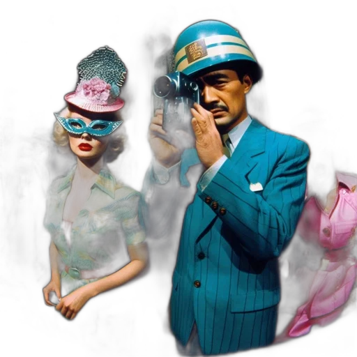 hat, mask, concept art, photorealistic transparent PNG cut-out