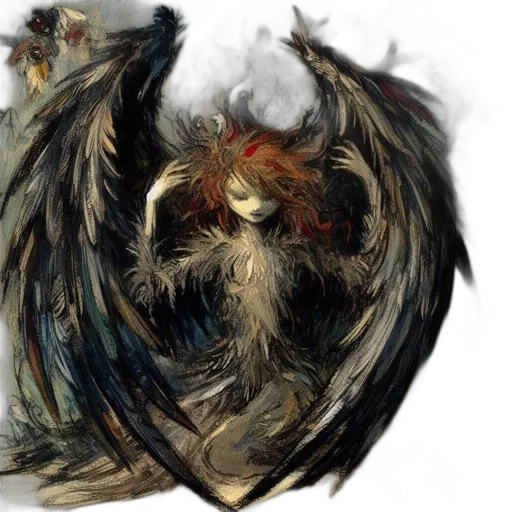 dragon, fantasy art, concept art, watercolor transparent PNG cut-out