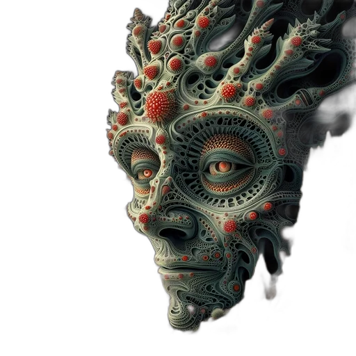 mask, face, creature, robot transparent PNG cut-out