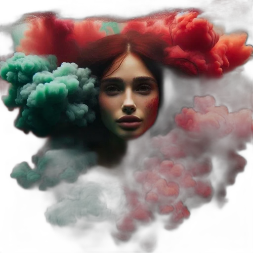 face, mask, crown, hair transparent PNG cut-out