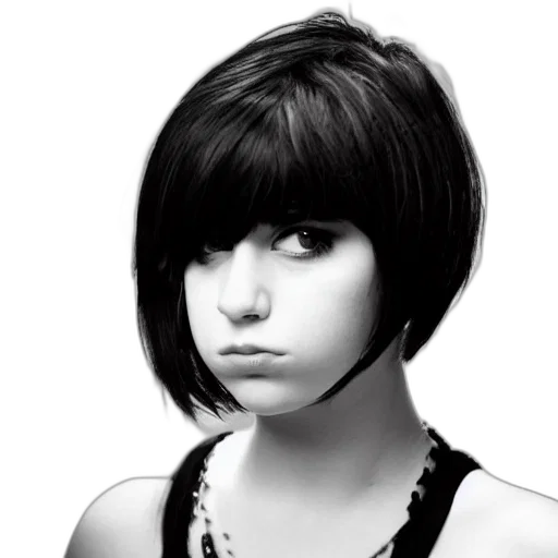 face, hair, jewelry, photorealistic transparent PNG cut-out