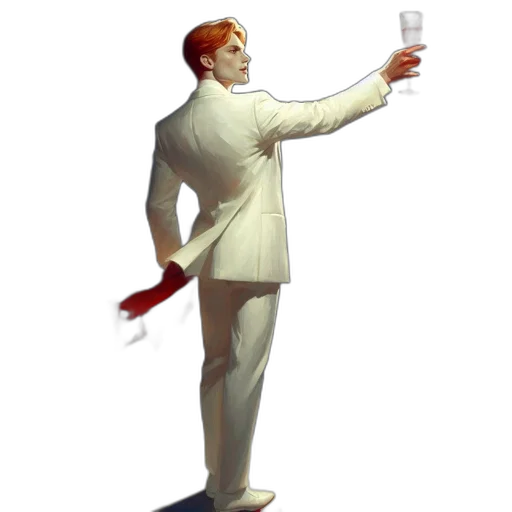 staff, weapon, bottle, jacket transparent PNG cut-out
