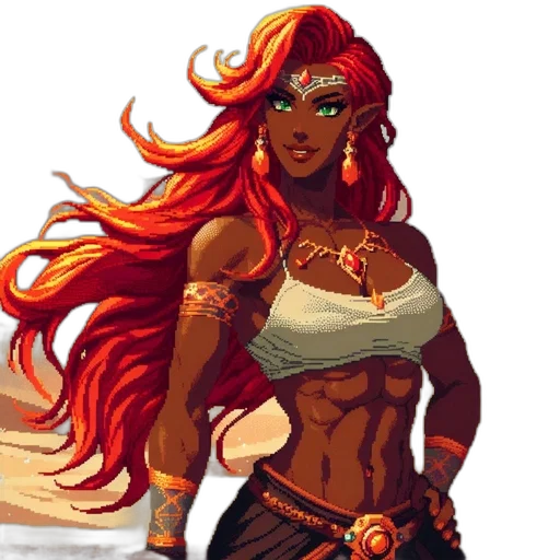 fantasy art, pixel art, comic book art, concept art transparent PNG cut-out