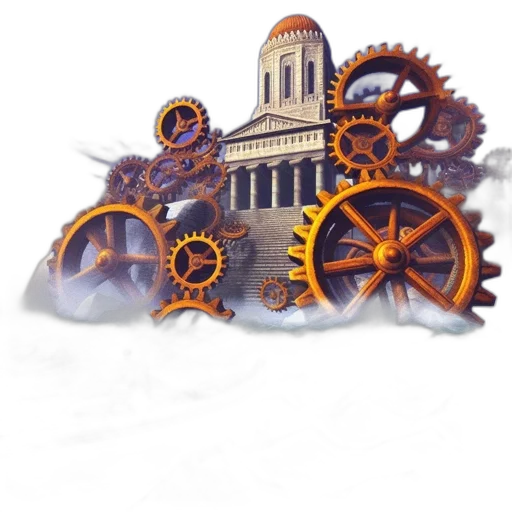 building, concept art, 3d render, fantasy art transparent PNG cut-out