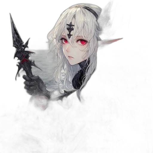 dragon, mask, staff, weapon transparent PNG cut-out