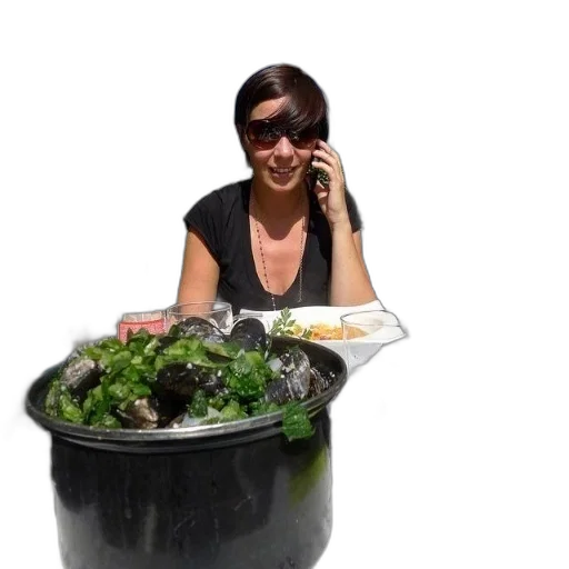 food, staff, underwater, woman transparent PNG cut-out