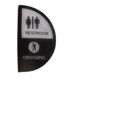 umbrella, crown, restroom, sign transparent PNG cut-out