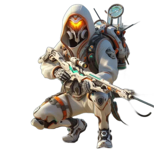 robot, weapon, sword, staff transparent PNG cut-out