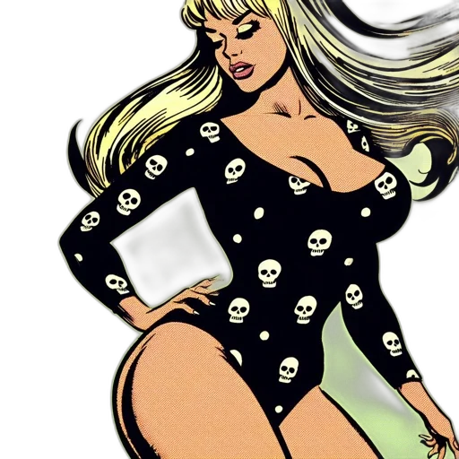 dress, comic book art, cartoon, concept art transparent PNG cut-out