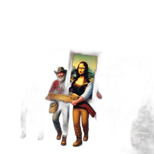 staff, concept art, oil painting, pixel art transparent PNG cut-out