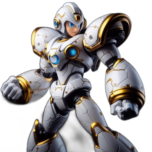robot, weapon, concept art, 3d render transparent PNG cut-out