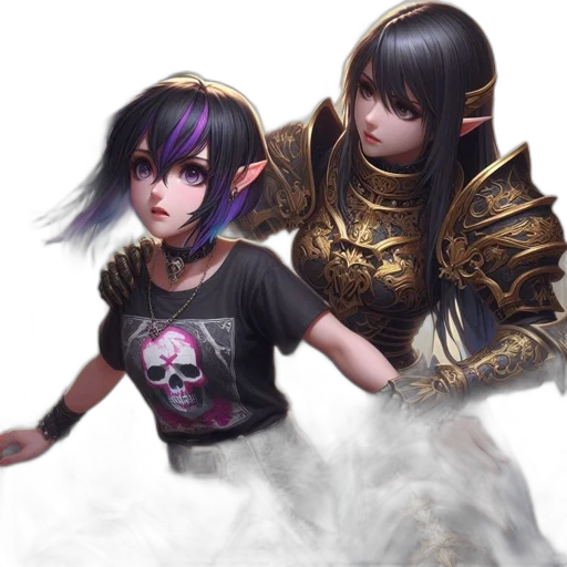 fantasy art, concept art, photorealistic, anime transparent PNG cut-out