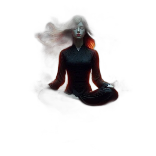 mask, hair, dress, creature transparent PNG cut-out