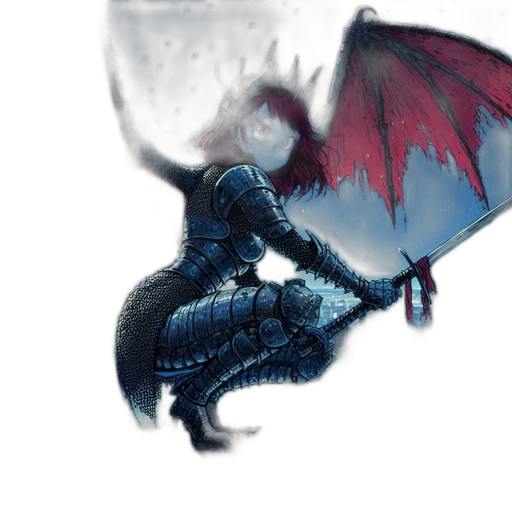 dragon, creature, umbrella, animal transparent PNG cut-out