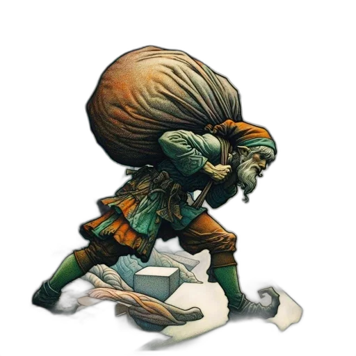 hat, staff, hair, weapon transparent PNG cut-out