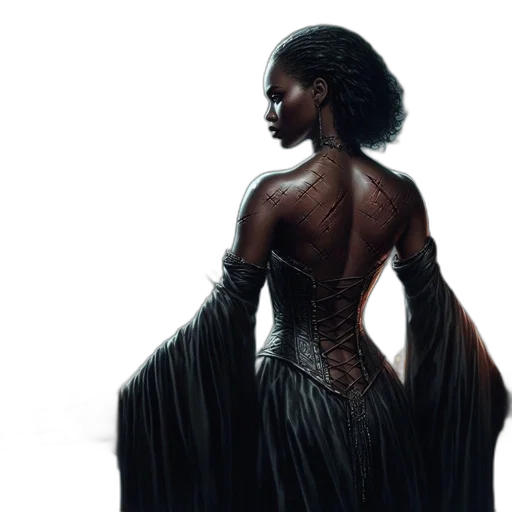 dress, crown, concept art, fantasy art transparent PNG cut-out