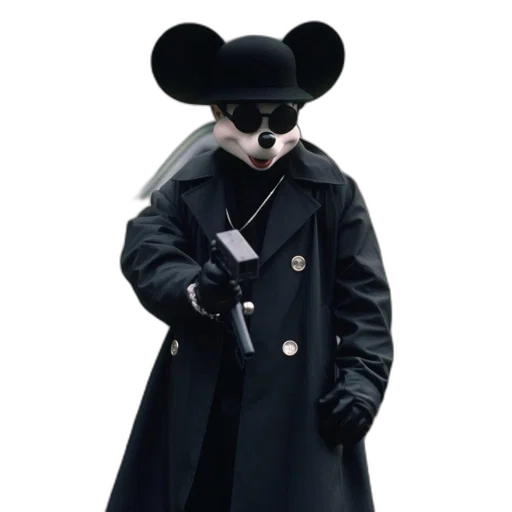 jacket, mask, animal, cyberpunk transparent PNG cut-out