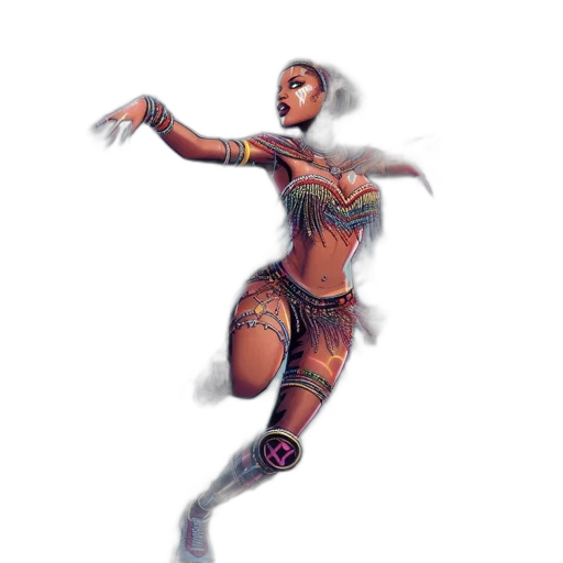 staff, robot, dress, concept art transparent PNG cut-out