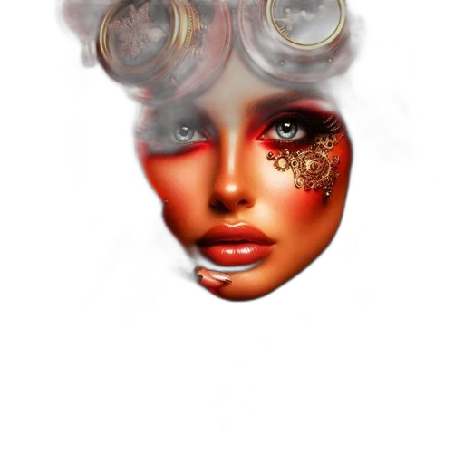 mask, face, photorealistic, fantasy art transparent PNG cut-out