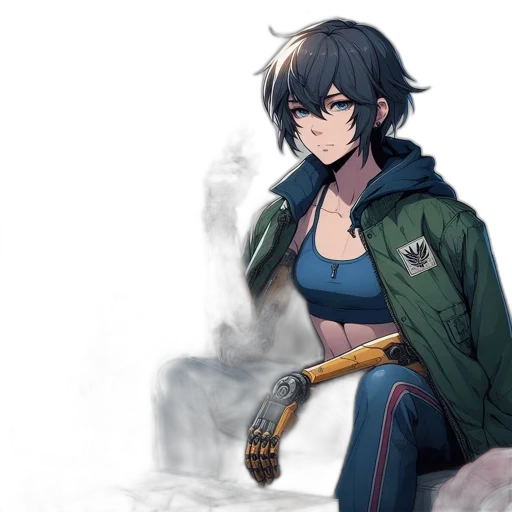 jacket, sword, weapon, dragon transparent PNG cut-out
