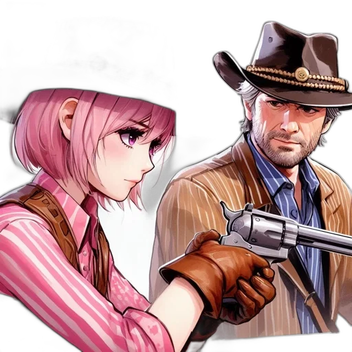 weapon, hat, staff, anime transparent PNG cut-out