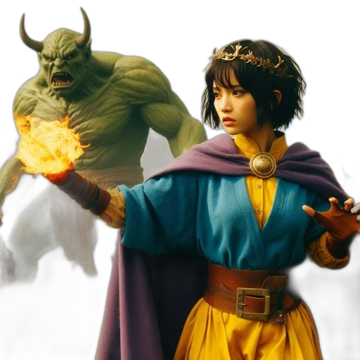 fantasy art, concept art, 3d render, photorealistic transparent PNG cut-out