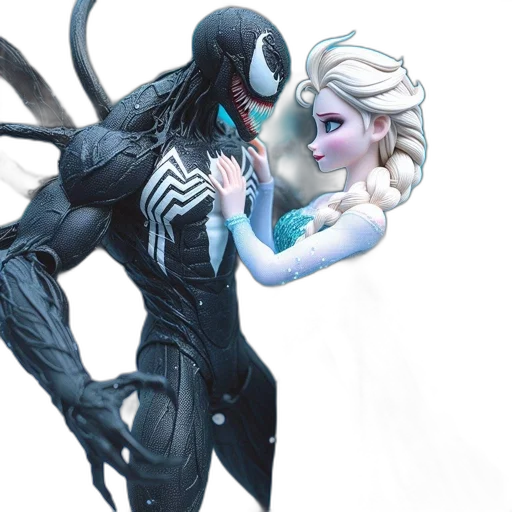 mask, comic book art, concept art, 3d render transparent PNG cut-out
