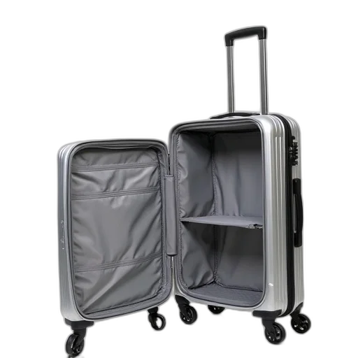 modern, lightweight, durable, silver transparent PNG cut-out
