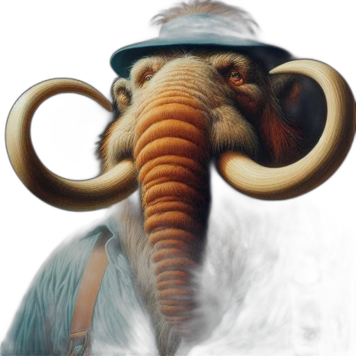 animal, creature, hat, staff transparent PNG cut-out